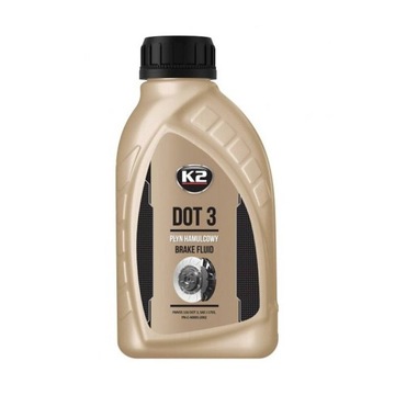 K2 DOT 3 PŁYN 0,5L DOT-3 HAMULCOWY DOT3 500ml