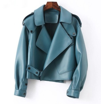 Новая куртка из натуральной кожи Oversize Colors 40 л