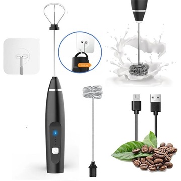 SPIENIACZ ELEKTRYCZNY DO MLEKA UBIJACZ 2W1 + HAKIEM