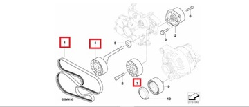 ROLKA NAPINACZA ROLKI PASEK E46 330d