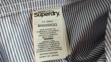 SUPERDRY KOSZULA MĘSKA Slim Fit j. nowa LOGO L