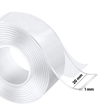 НАНО ПРОЧНАЯ ДВУХСТОРОННЯЯ МНОГОРАЗОВАЯ ЛЕНТА