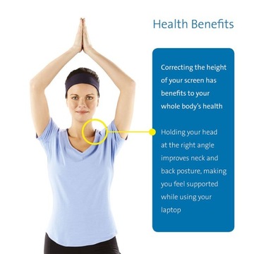 ПОРТАТИВНАЯ ЭРГОНОМИЧНАЯ ПОДСТАВКА ДЛЯ НОУТБУКА