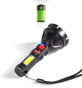 COB Strong Light Фонарик Аккумуляторное освещение