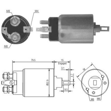 AUTOMAT SPÍNAČ ELEKTROMAGNETICKÝ STARTÉR
