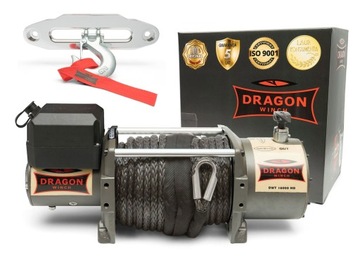 ЛЕБЕДКА DRAGON 7,2 Т, 12 В, ЭЛЕКТРИЧЕСКАЯ АВТОМОБИЛЬНАЯ ЛЕБЕДКА, СИНТЕТИЧЕСКАЯ