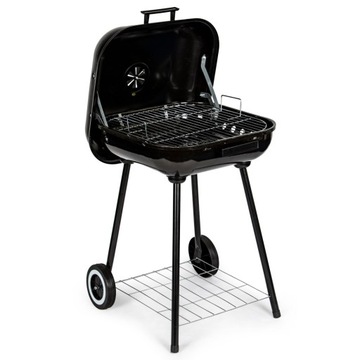 Grill Ogrodowy z Pokrywą na Zawiasach + Kółka