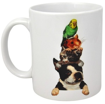 KUBEK DLA FANÓW ZWIERZĄT PIES KOT CHOMIK PAPUGA