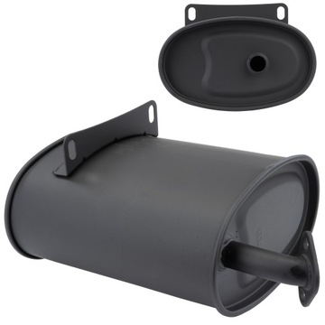 TŁUMIK DO AGREGATU PRĄDOTWÓRCZEGO POWERMAT WYDECH 168F GX160 GX200 295mm