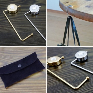 2x ELEGANCKA ZAWIESZKA HACZYK NA TOREBKĘ + ETUI