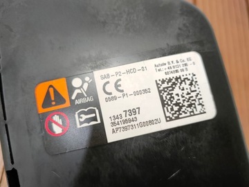 OPEL ASTRA IV J FACELIFT 15R HB 5D AIRBAG ULOŽENÍ SEDADLA PRAVÁ 13437397