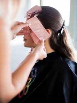 ФОЛЬГА АЛЮМИНИЕВАЯ ПАРИКМАХЕРСКАЯ ФОЛЬГА FRAMAR В ПОЛОСКИ РОЗА ВЕСЬ ДЕНЬ 12,7х27,9 500ШТ.