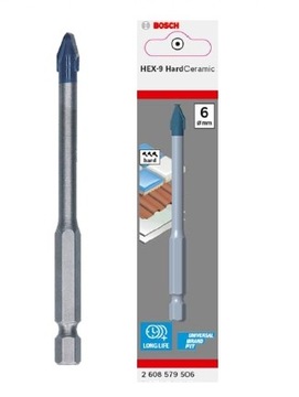 Сверло Bosch HEX-9 HardCeramic 5x90 мм 1 шт.