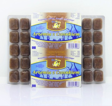 Artemia z czosnkiem mrożona Prokarm tabliczka 100g