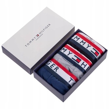 Męskie bokserki GIFTBOX PREZENT bawełniane majtki TOMMY HILFIGER 3P L