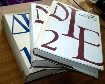 DZIEJE LITERATUR EUROPEJSKICH I-II Praca zbiorowa