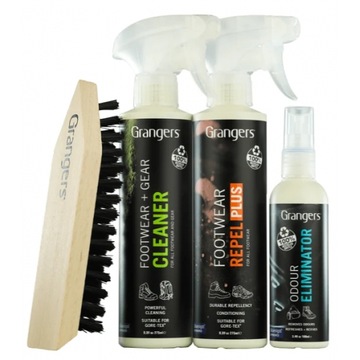 Zestaw do czyszczenia i impregnacji butów Granger`s Footwear Care Kit