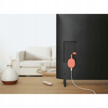 Медиаплеер Google Chromecast 4 с Google TV 4K Sunrise