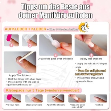 Press on Nail — короткие искусственные ногти, короткие, квадратные, искусственные