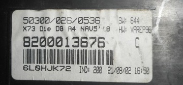 PŘÍSTROJOVÁ DESKA BUDÍKY DISPLEJ RENAULT OE 8200013676 C