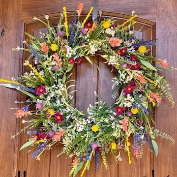 Весенний и летний венок дверной венок,