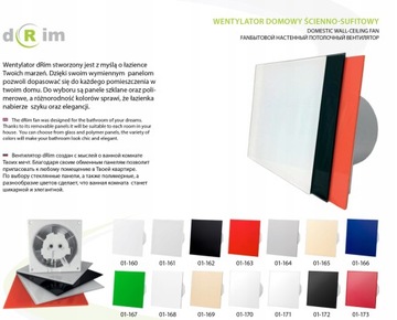 Вентилятор для ванной комнаты dRim Ø100 HS, серый плексиглас