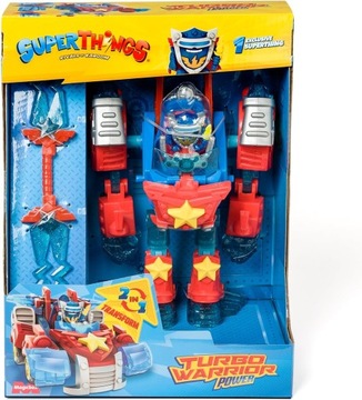 SUPERTHINGS Turbo Warrior Power robot Transformer Zings Things Figurka
