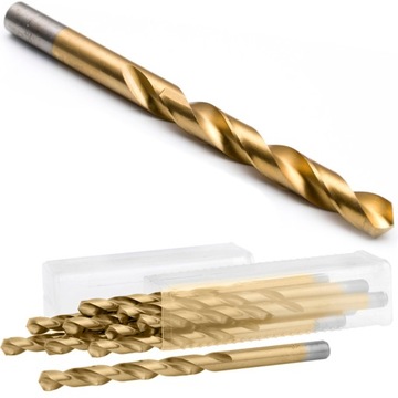 WIERTŁO DO METALU FI 2.1 MM TYTANOWE TYTAN 10 SZT