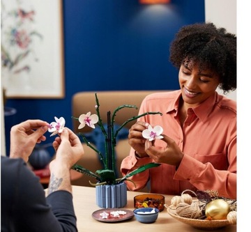 LEGO CREATOR EXPERT ICONS ORCHID НАБОР ЦВЕТОВ ОРХИДЕИ + ПОДАРОЧНЫЙ СУМОК