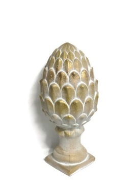 Karczoch ozdobny B-31cm. Złoty bielony