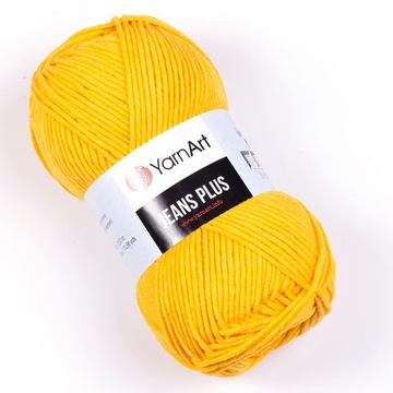 Włóczka YarnArt Jeans Plus kolor ŻÓŁTY 35