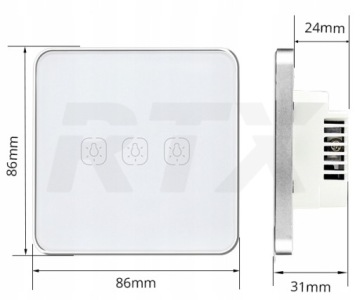 3-х контурный выключатель света ZigBee TUYA #Работает без N!