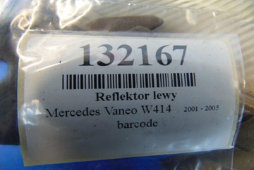 MERCEDES VANEO SVĚTLOMET LEVÝ A4148200061