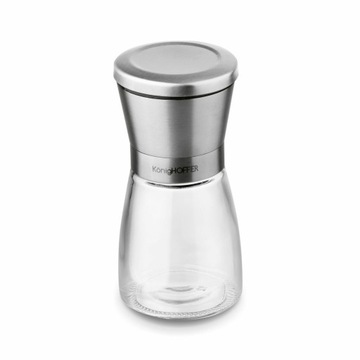 Komplet RĘCZNE MŁYNKI do pieprzu i soli SZKLANE MŁYNKI Konighoffer 170 ml