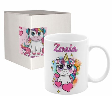 Набор кружка-подушка Единорог Единорог + любая надпись с именем в подарок