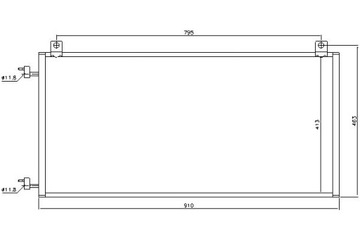 NISSENS KONDENZÁTOR KLIMATIZACE CADILLAC ESCALADE C