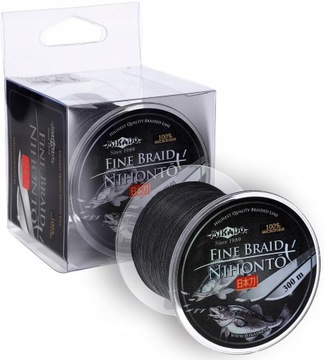 Mikado Nihonto Тонкая тесьма 0,35мм 300м чёрная