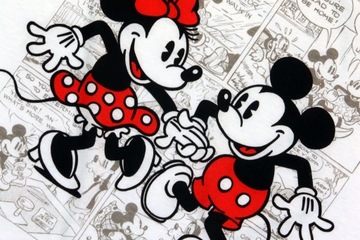 DISNEY Myszka Mickey Minnie Koszulka damska r. S