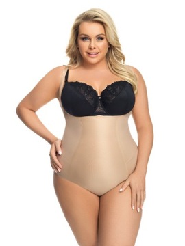 Body modelujące pod biust na ramiączkach SANREMO K148 Gorsenia beżowe 3XL