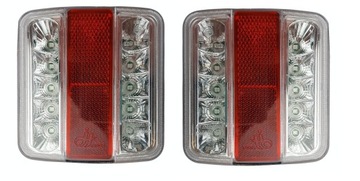 LAMPY TYLNE LED ZESPOLONE LEDOWE PRZYCZEPKI 12V KOMPLET PARA 3 FUNKCJE