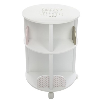 REGAŁ NA KSIĄŻKI BIAŁĄ PÓŁKA NA ZABAWKI DLA DZIECI