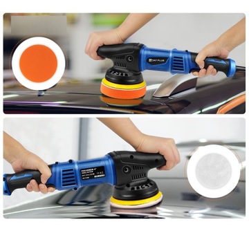 АВТОПОЛИРОВАЛЬНАЯ МАШИНА С РЕГУЛИРУЕМОЙ СКОРОСТЬЮ + НАБОР ГУБКИ + ВОЙЛОК