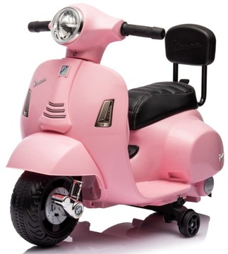 SUN BABY Scooter Электромотоцикл Vespa Розовый 2,5 км/ч
