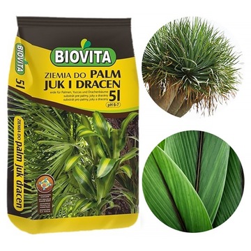 Ziemia do palm juk i dracen podłoże z nawozem 5l