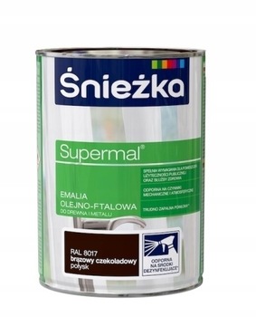 Śnieżka Supermal olejno-ftalowa 800ml Czekoladowy
