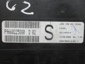 CITROEN C2 02-08 PŘÍSTROJOVÁ DESKA BUDÍKY 9660225880