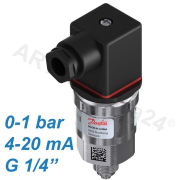 Przetwornik ciśnienia Danfoss MBS 3000, 0-1bar, 4-20mA, G1/4