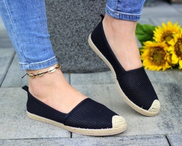 ЧЕРНЫЕ КРУЖЕВНЫЕ ЭСПАДРИЛИ ЖЕНСКИЕ