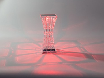 ХРУСТАЛЬНАЯ НОЧНАЯ НАСТОЛЬНАЯ ЛАМПА RGB LED ПУЛЬТ ДУ USB