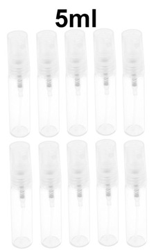 10x Fiolka szklana 5ml ZAKRĘCANY atomizer perfumy